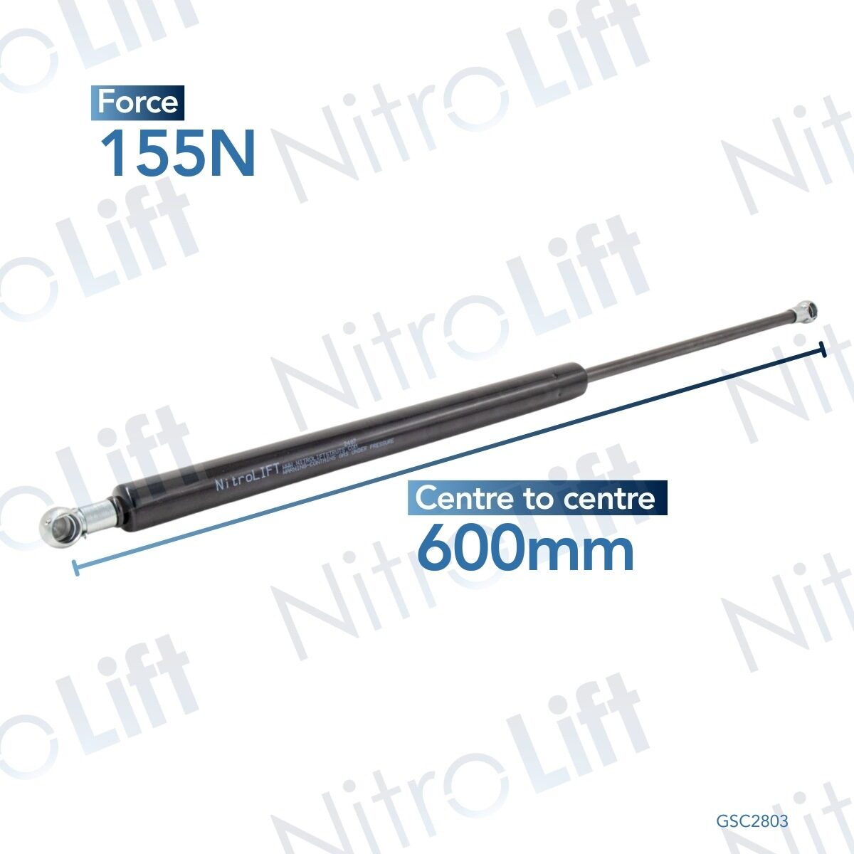 NitroLift Jeep Wrangler 2007- Tailgate / Boot Gas Strut
